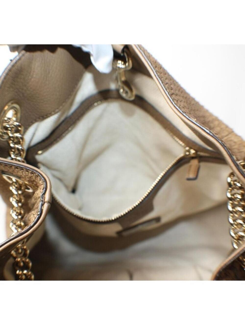 Gucci Soho Limited Edition Chain Strap Shoulder Bag Python Medium Brown Gold - Picture 12 of 15